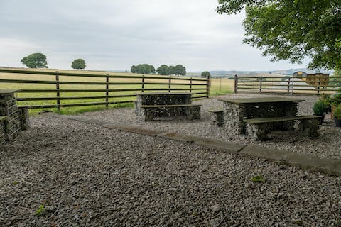 Cook up some locally grown produce on the barbecue and dine alfresco