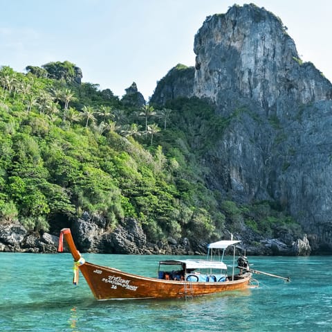 Stay just an eleven-minute walk away from Surin Beach, Phuket