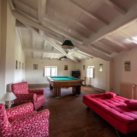 Get competitive in the games room