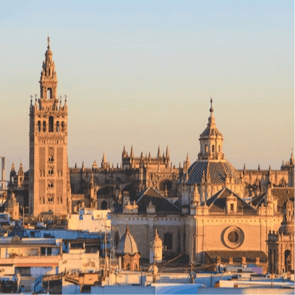 Take a fifteen-minute stroll to Seville's mighty cathedral
