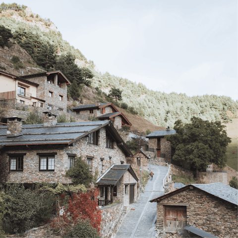 Explore the mountain trails and villages of Gessa and nearby Salardu