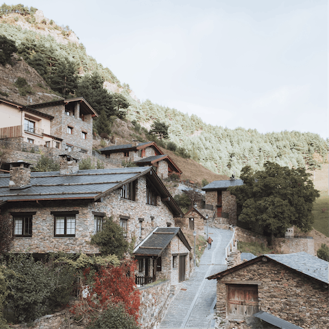 Explore the mountain trails and villages of Gessa and nearby Salardu