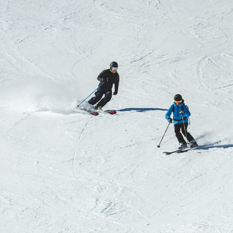 Drive around fifteen minutes to the Baquiera ski resort