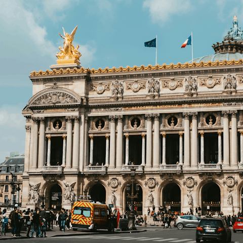 Be inspired while exploring Palais Garnier – a short walk away