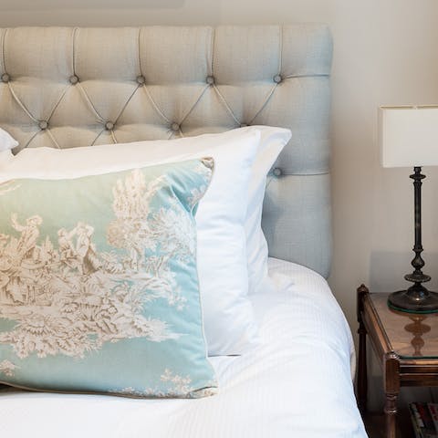 Have a great night's sleep in the luxurious beds