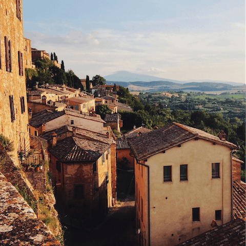 Drive over to the charming villa of Montepulciano and lunch in a traditional restaurant