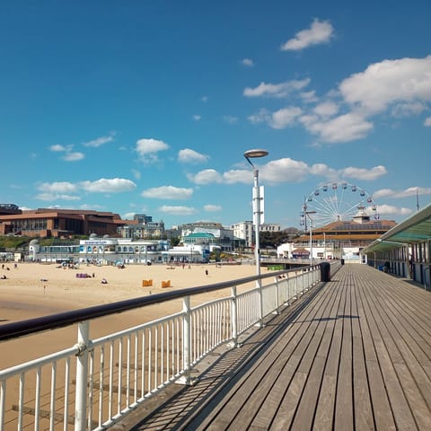 Fall in love with Bournemouth's seafront, great for watersports