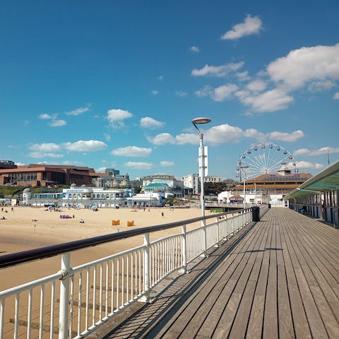 Fall in love with Bournemouth's seafront, great for watersports