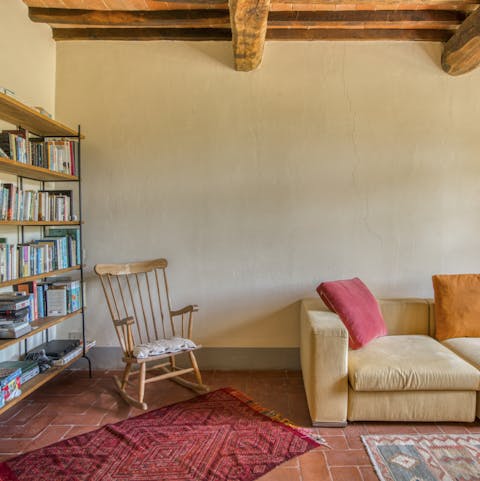 Curl up with a book in the library