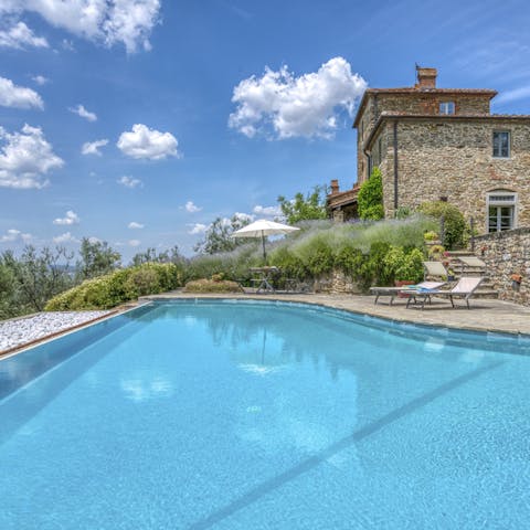 Take a dip in the seemingly infinite swimming pool