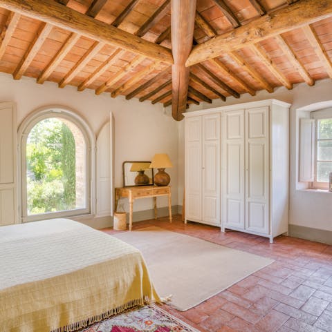Sleep soundly in the charming bedrooms