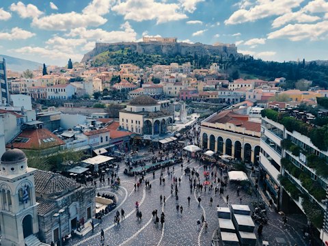 Explore Monastiraki Square, Athens' vibrant social hub, right on your doorstep