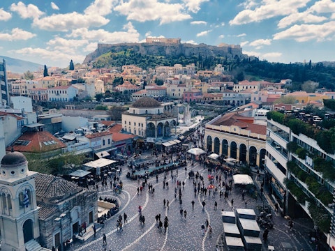 Explore Monastiraki Square, Athens' vibrant social hub, right on your doorstep