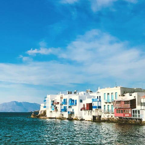 Explore the beautiful island – your home is a few minutes' walk from the beach at Elia