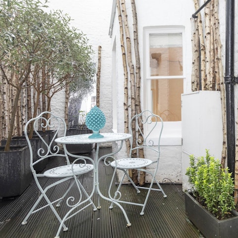 Take your morning coffee out to the patio