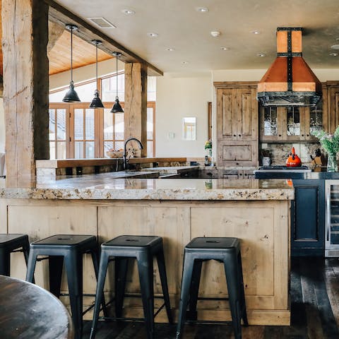 Fuel up on breakfast before a day of cross country skiing or hiking