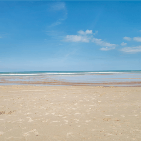 Stroll along the sandy beach, 300 metres away