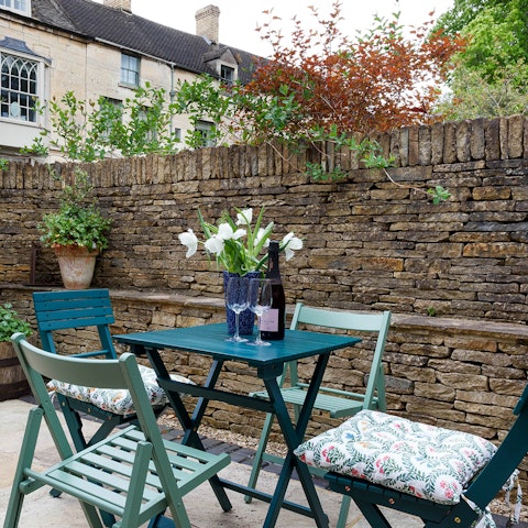 Make the most of sunny days in the private courtyard