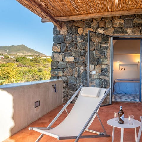 Unwind on your private terrace