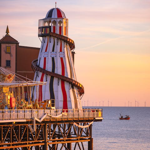 Get your thrills at Brighton Pier – it's a twenty-seven minute walk