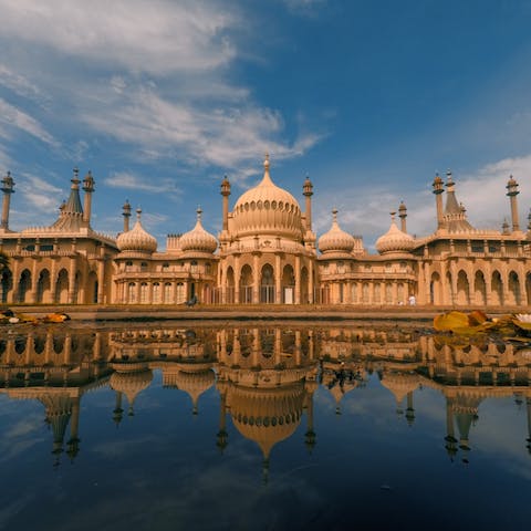 Take a twenty-two minute stroll to admire Royal Pavilion