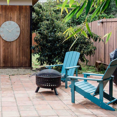 Fire up the barbecue and fire pit for alfresco evenings