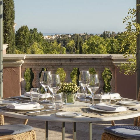 Admire the view from your balcony