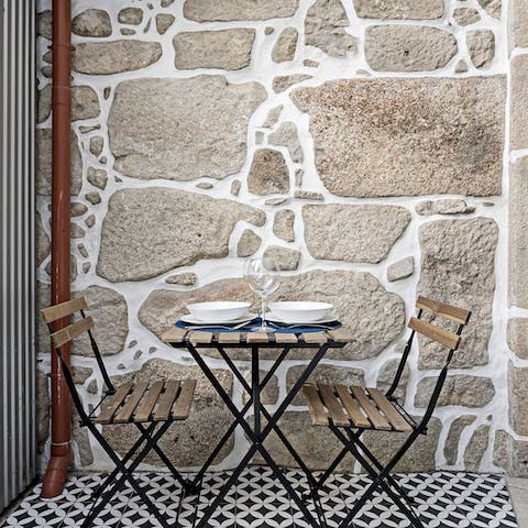 Start your mornings with a cup of coffee on the terrace