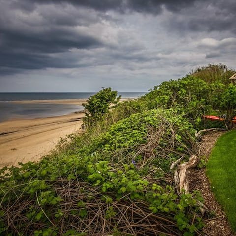 Stay just 20 metres away from Cambois Beach