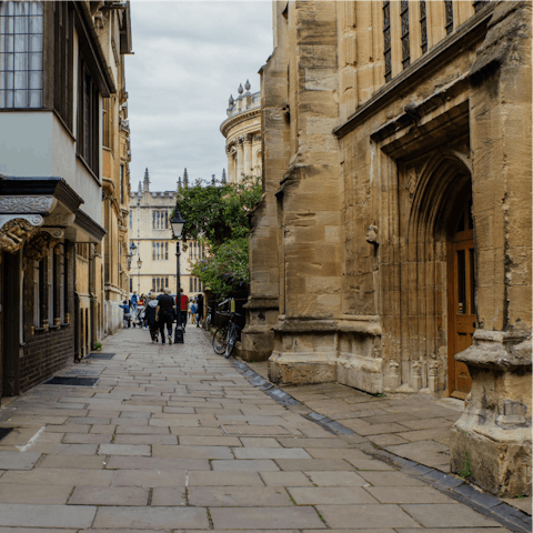 Visit Oxford city centre – just three miles away by car