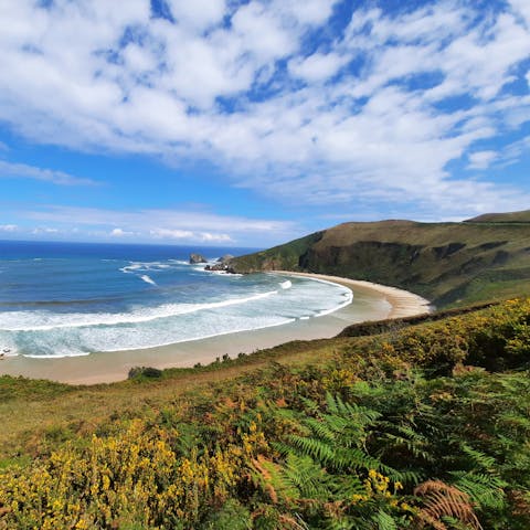 Spend the day at Playa de Torimbia, thirty minutes by car