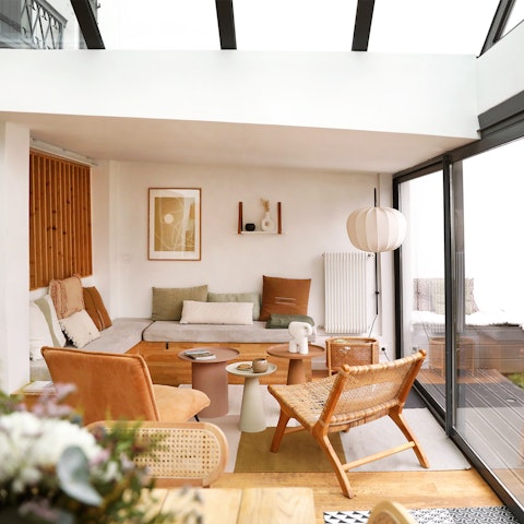 Hang out in the open-plan living space