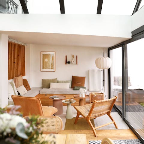 Hang out in the open-plan living space