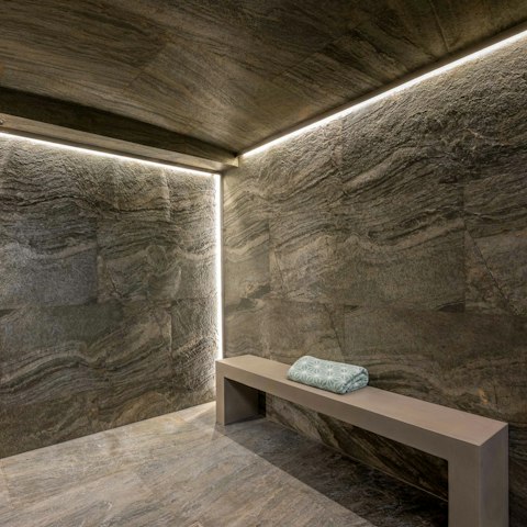 Relax in the villa's private hammam