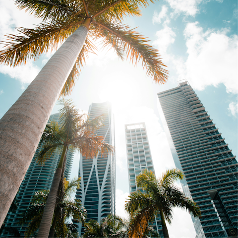 Stay in Doral, just twenty minutes from downtown Miami