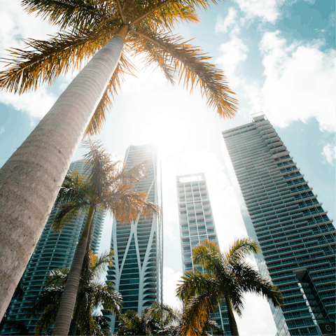 Stay in Doral, just twenty minutes from downtown Miami