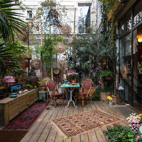 An incredible outdoor terrace