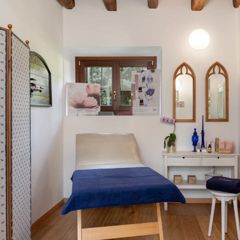 Have a massage at the home spa