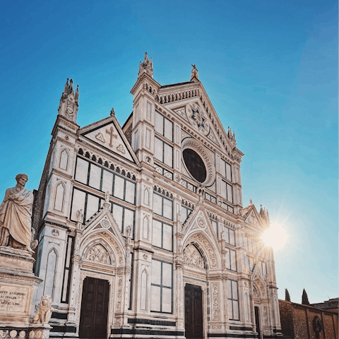 Start sightseeing at the Basilica of Santa Croce, just moments away