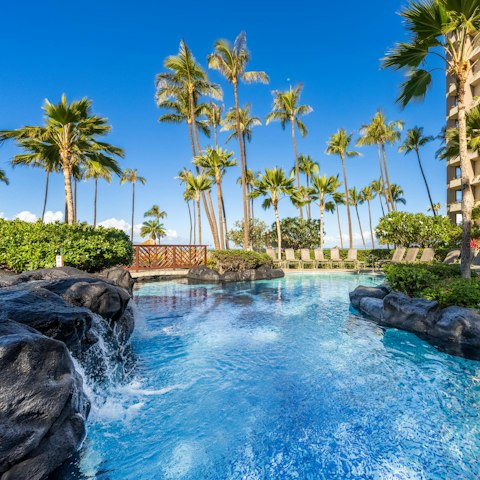 Spend a relaxing afternoon lounging by the communal pool