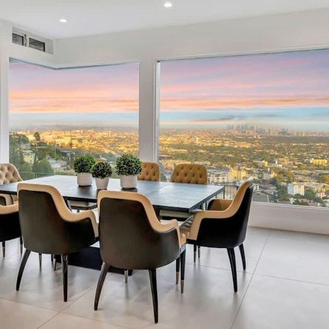 Dine in style with one of the best vistas in the city