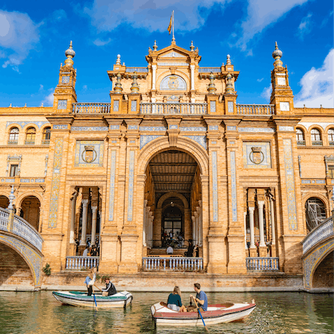 Spend an afternoon exploring the Plaza de España, a twenty-five-minute walk away