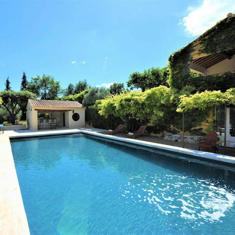 Get in some laps in the villa's private pool