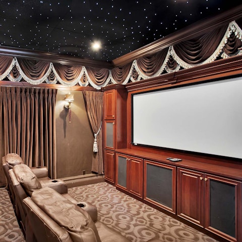 Settle in for a movie marathon in the cinema room