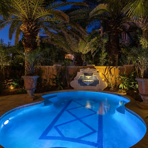 Take a dip in the private pool on warm afternoons