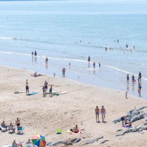 Soak up the sunshine from sandy Saltburn Beach, only a six-minute stroll from home