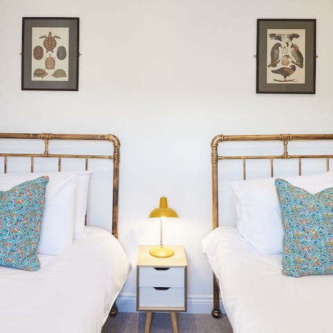 Sleep well in the stylishly decorated bedrooms