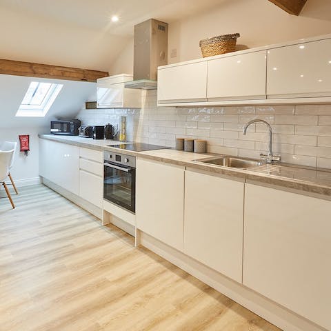 Whip up delicious meals in the modern kitchen