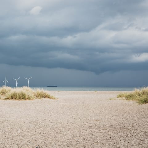 Go kite surfing at nearby Amager Strand