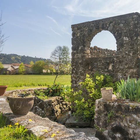 Wander around the romantic setting of the gardens